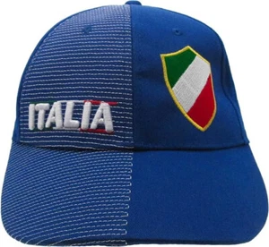 Cappellino ITALIA Blu con Scudetto Tricolore Misura Regolabile - Imagen 1 de 3
