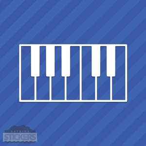 Klaviertasten Vinyl Aufkleber Sticker - Bild 1 von 2