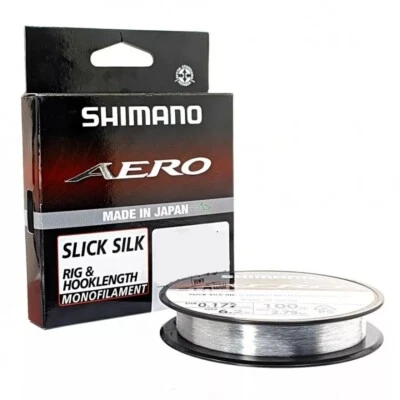 Plataforma de seda Shimano Aero Slick longitud de gancho mono poste pesca gruesa línea de carrete de 100 m Foto 1 de 4