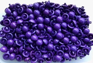 Small 15mm 24L Purple Amethyst Shank Plastic Dome Buttons Craft Button (J15A) - Picture 1 of 1