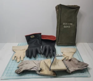 North Lineman elektrische isolierende Handschuhe mit Glocke South Canvas Tasche ~ Ansi Größe 11 - Bild 1 von 24