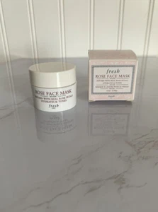 FRESH ROSE FACE MASK INFUSED WITH REAL ROSE PETALS 15 ML/0.5 OZ. NEW IN BOX MINI - Picture 1 of 6