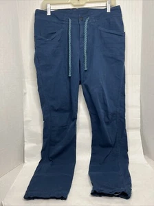 The North Face Womens Roll Up Outdoor Pants Size 8 Drawstring Hiking Blue - Picture 1 of 8