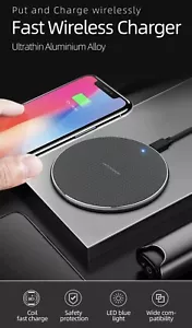 10W Qi Wireless Charger Fast Charging Pad For iPhone Samsung Android LG & More. - Picture 1 of 6