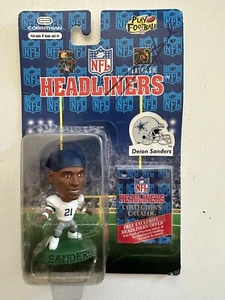 1996 Corinthian NFL Headliners  3” Figure Select Player, Deion Sanders signed - Picture 1 of 3