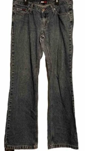 Vintage 90s Y2K TOMMY HILFIGER Flare Jeans Size 11 Grunge 1990s Denim - Picture 1 of 8