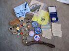 Vintage Boy Scouts Collection Of Patches, Badges, Bandanas, Slides