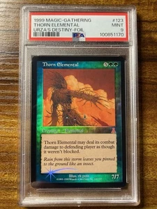 MTG✨THORN ELEMENTAL FOIL✨Urza’s Destiny PSA 9 MINT RARE Creature rk Post POP 2 ! - Picture 1 of 9