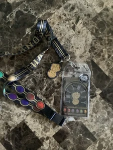 Marvel AVENGERS INFINITY WAR Thanos Stulpe Schlüsselanhänger Ausweishalter SCHLÜSSELBAND Neu mit Etikett - Bild 1 von 4