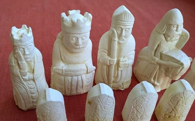 Medieval 7 Chess set latex moulds. SET Of 9 - Image 1 of 4