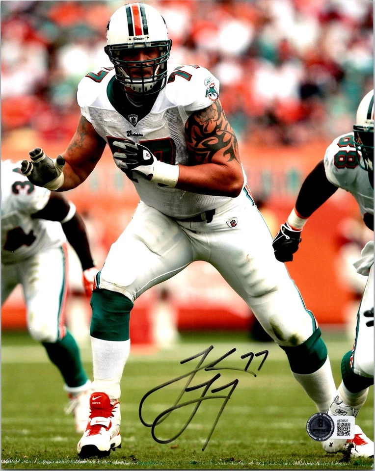 ФОТОГРАФИЯ ДЖЕЙКА ДЛИННОГО С АВТОГРАФОМ 8X10 BECKETT BAS СЕРТИФИКАТ ПОДЛИННОСТИ MIAMI DOLPHINS 3 - Изображение 1 из 1