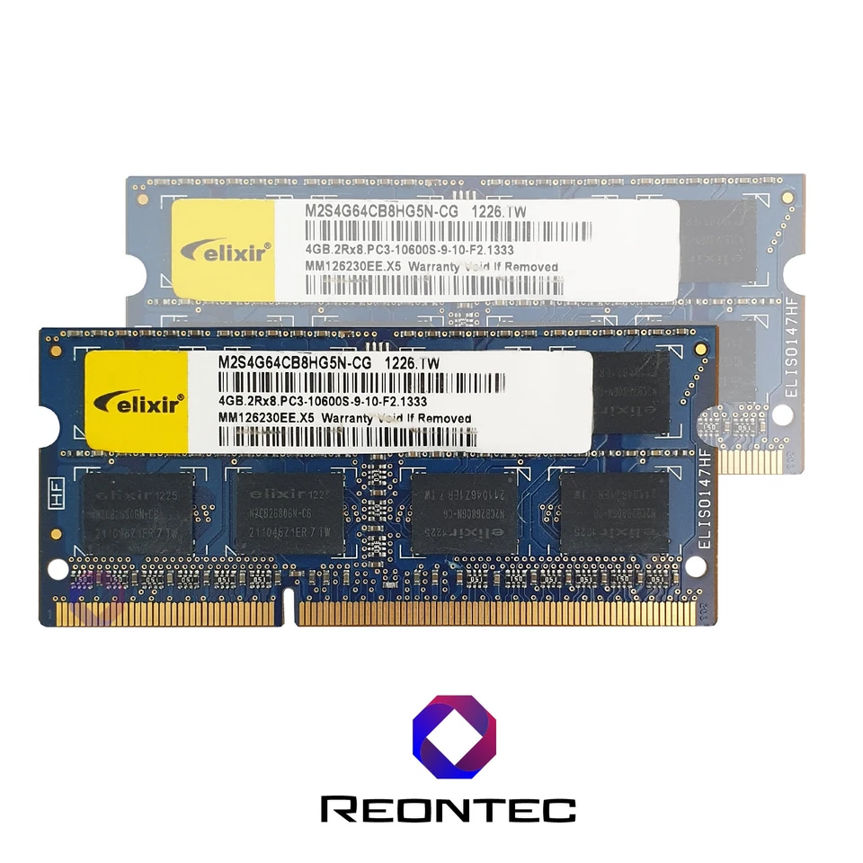 4GB RAM Laptop Elixir PC3 - 10600S DDR3 M2S4G64CB8HG5N-CG 2Rx8 - Immagine 1 di 1