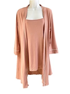 NWT Cosabella Maternity Camisole + Bonus Robe Small S Blush Pink 2 Piece Set New - Picture 1 of 15