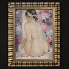 Dipinto francese olio su tela quadro nudo femminile firmato Kaehrling XX secolo