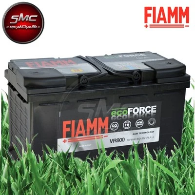 BATTERIA AUTO FIAMM VR800 ecoFORCE AGM START&STOP 80Ah 800A 315x175x190 - Imagen 1 de 3