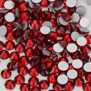 1440PCS Light Siam Flatback Glass Rhinestones for Nails Craft Clothes Decoration - Picture 1 of 10