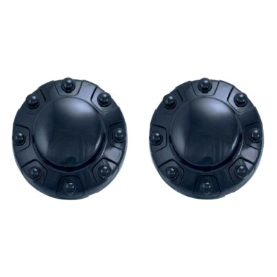 NEW Gloss Black 17" Steel Wheel REAR Center Caps Pair for 19-21 Ram 3500 Dually - Image 1 of 4