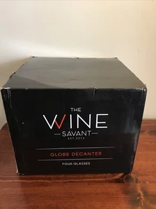 Juego de 4 vasos de whisky decantador de globo con 4 vasos de whisky grabados - Imagen 1 de 13