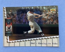 1994 Upper Deck Mantle Heroes #68 Mickey Mantle 1961 Chasing the Babe Yankees