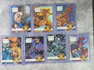 1995 Marvel Overpower Card Game Mission Coming of Galactus Cards Completo 1-7 - Foto 1 di 9