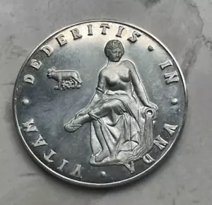 1974 Segovia Vitam Dederitis In Vnda Silbermedaille bg - Bild 1 von 2