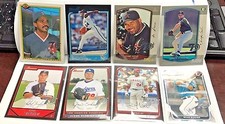 2017 Bowman Buyback SILVER Foil Stamped 70th Anniversary Lot (8) w/Tony Pena