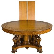 Antique Standing Griffin Carved Banquet Table – 175” - Horner  #21694