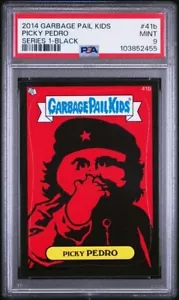 GARBAGE PAIL KIDS 2014 Series 1 Black #41b Picky Pedro PSA 9 ( Pop 1 ) - Picture 1 of 2