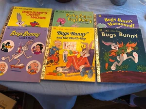 Lot of 6 Little Golden Books Bugs Bunny, Vintage - Picture 1 of 4