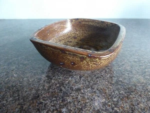 Studio Pottery - Small Square Bowl - Signed - Picture 1 of 7