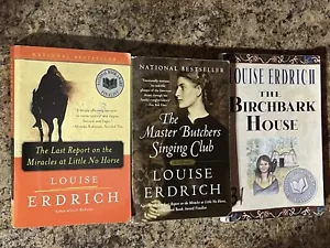 3 Book Lot Louise Erdrich Master Butchers Last Report Birchbark House Paperback - Picture 1 of 3