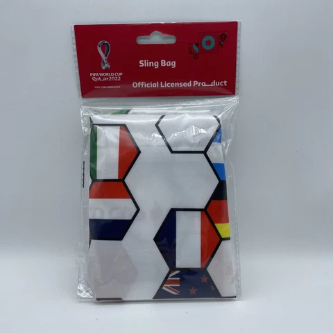 Fifa World Cup Qatar 2022 Flag Sling Bag! Flags Of Each Nation In World Cup! New Cover