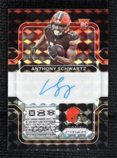 2021 Panini Prizm Black Finite 1/1 Anthony Schwartz #AS RPA Rookie Patch Auto RC