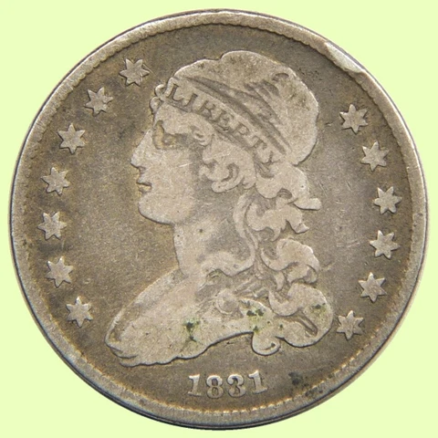 1831 Capped Bust Quarter 25C | Silver - Very Good   *2041 Cover