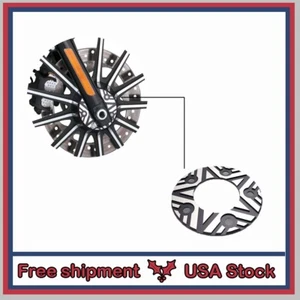 Front Rotor Spacer Fit H-D DYNA Moving Star Contrast Cut - Picture 1 of 6