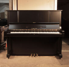 Reconditioned, 1981, Yamaha YUX upright piano in satin, black. 3 year warranty