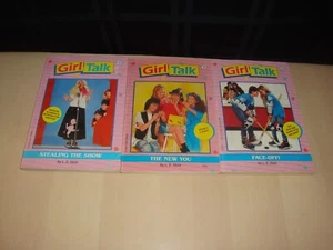 Girl Talk Series 2 3 & 8 Chapter Book Lot L E Blair 90's Homeschool Class Teach - Picture 1 of 3