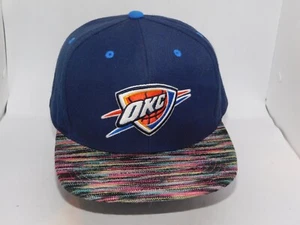 OKC Thunder Oklahoma City Mitchell & Ness Snapback Baseball cap HAT RAINBOW BRIM - Picture 1 of 4