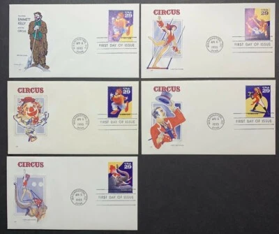 US #2750-2753 FDC 29c Circus House of Farnam (5) - Image 1 of 4
