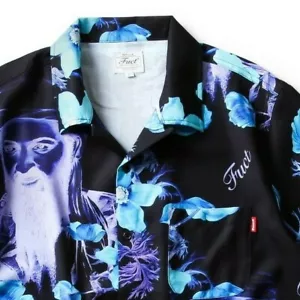 Camicia FUCT USA GUERRA ALLA DROGA Osama Bin Laden Aloha Camp con bottoni Supreme SDD - Foto 1 di 13