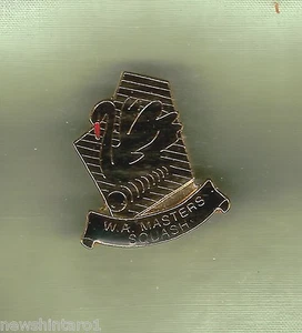 #D249. WESTERN AUSTRALIA SQUASH MASTERS SOUVENIR BADGE - Bild 1 von 1