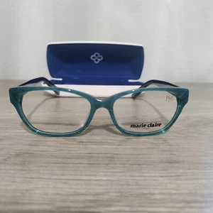 Marie Claire Woman's Eyeglasses Frames Teal 54-16-143 - Picture 1 of 12