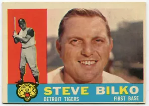 1960 Topps #396 Steve Bilko Detroit Tigers - Foto 1 di 2
