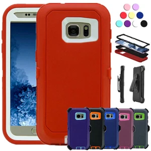 For Samsung Galaxy S7 Shockproof Defender Case Cover w/Belt Clip &Screen - Picture 1 of 22