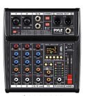 Pyle PMX464 4-Channel Audio Mixer w/ Recording Interface - Built-in FX Processor