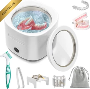 Ultrasonic Cleaner 30W 42kHz 180ML SUS304 Tank for Jewelry Denture Retainer Ring - Picture 1 of 12