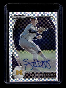 2021 Prizm Draft Picks Base Autographs Prizms Power Plaid #61 Steven Hajjar /17 - Picture 1 of 2