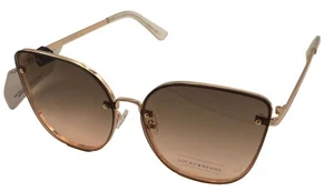 Lucky Brand Women Metal Large Front Mount Cateye Sunglass D2000 Gold - Picture 1 of 13
