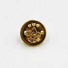 NOWY 1/4" Złoty ton Boy Scouts Device Pin do Adult Knot Awards BSA Fleur-de-Lis