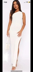 white for boutique dress medium NWT - Picture 1 of 8